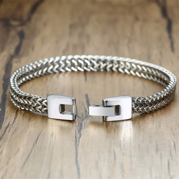 Mens Stylish Stainless Steel Chain Bracelet For Men Personality Charm