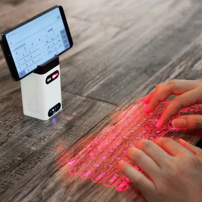 LEING Virtual Laser Keyboard Bluetooth Wireless Projector Phone Keyboard For Computer Pad Laptop With Mouse Function