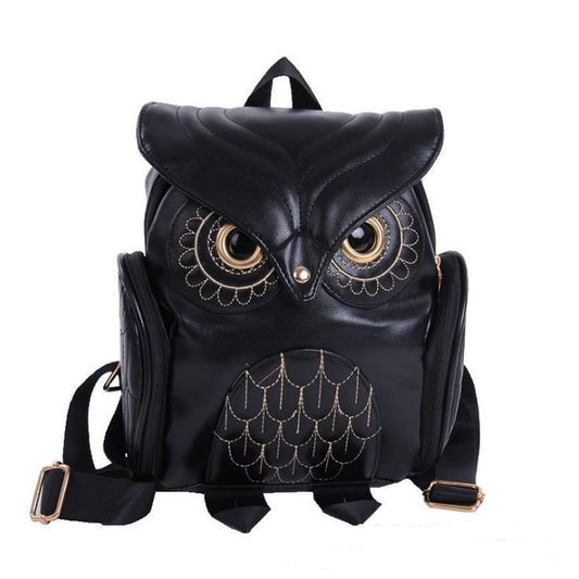 Japanese and Korean trends, women's Owl backpack, leisure travel bag, fashion personality cartoon Backpack