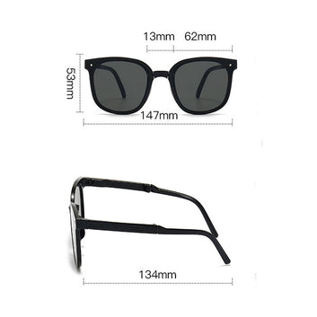 Unisex Folding Sunglasses Summer Beach Fashion Sun Protection Glasses