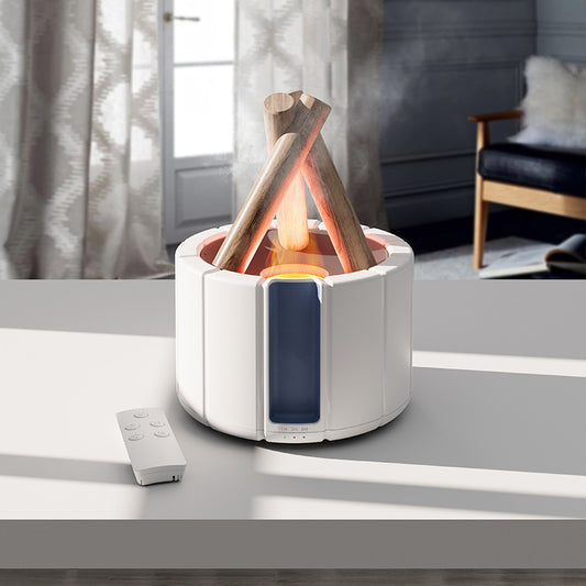 Simulated Flame Aromatherapy Machine Home Office Desktop Humidifier